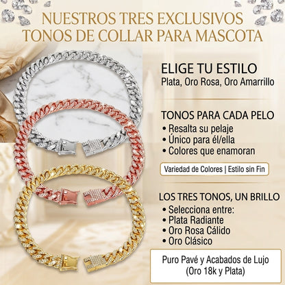 Collar Cubano de Lujo para Mascotas