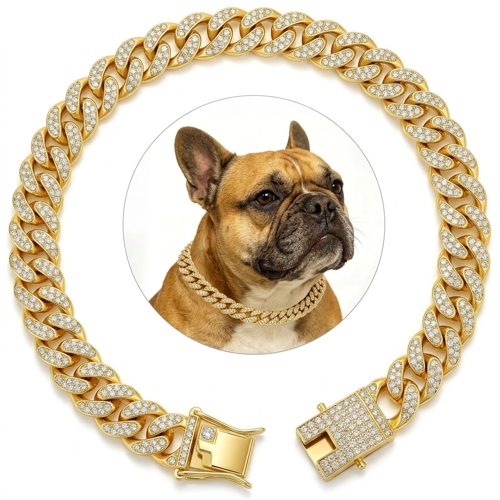 Collar Cubano de Lujo para Mascotas